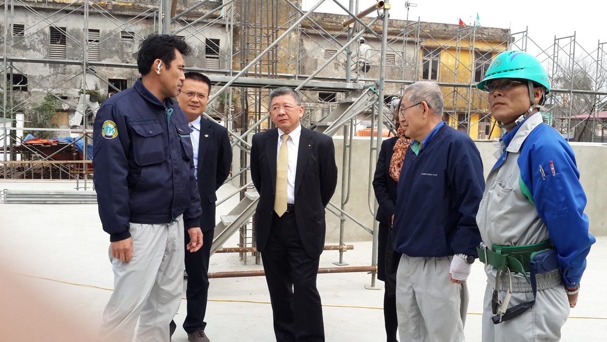 The 4th biggest construction company of Japan visits NIBELC Vocational School in Ninh Binh province